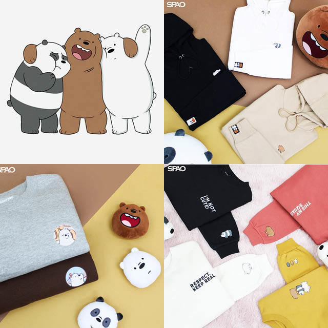 SPAO x We Bare Bears Buyandship SG Shop Worldwide and Ship Singapore