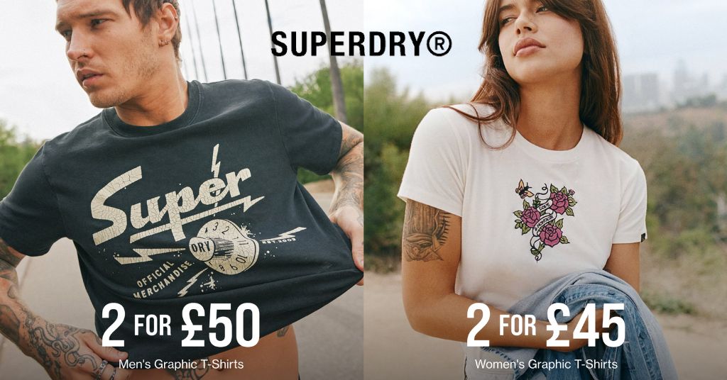 Superdry UK Sale: Winter Clearance on Men's and Women's Clothing, Shorts, Jackets Up to 70% Off