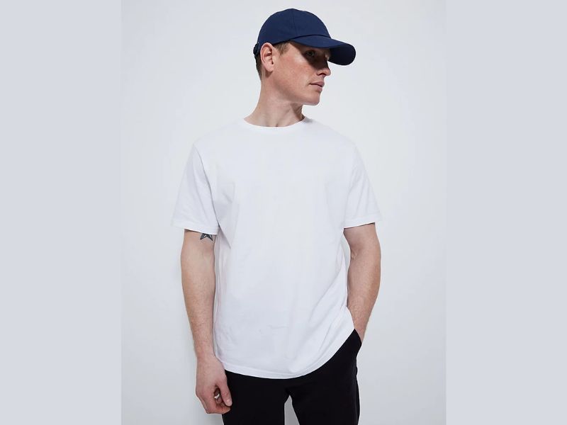 Recommended item：White Plain Crew Neck T-Shirt