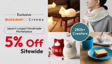 Buy&amp;Ship x Creema Exclusive Offer: Get 5% Off Sitewide in Japan’s Largest Handmade Marketplace!