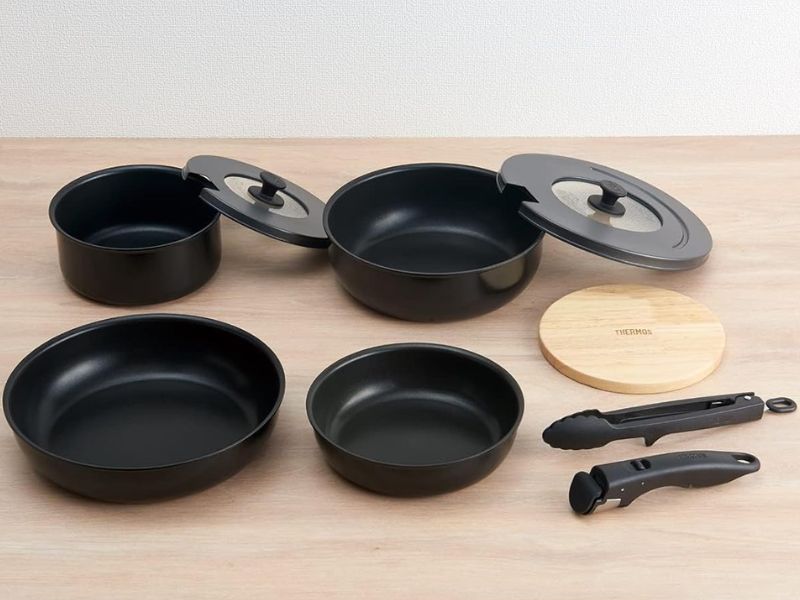 THERMOS Durable Frying Pan Set of 9